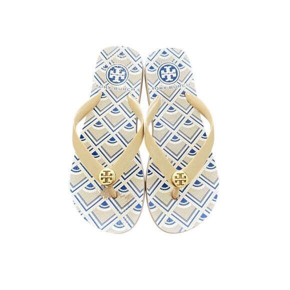 Tory Burch  Flat Flip Flop Yellow sandals size 7 - Picture 5 of 12